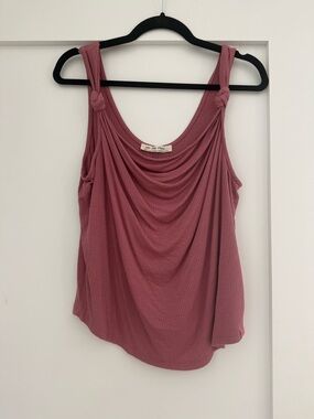 Free people women’s Knot Strap Draped Tank Top - Dusty Rose